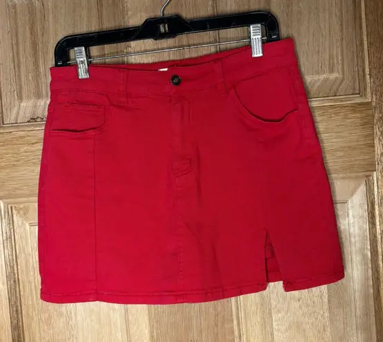 Luvamia women’s Red shot skirts size M Size M