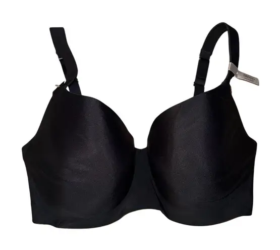 Ambrielle Women's Balconette Bra 38DDD Black Lightly Lined Underwire Size undefined