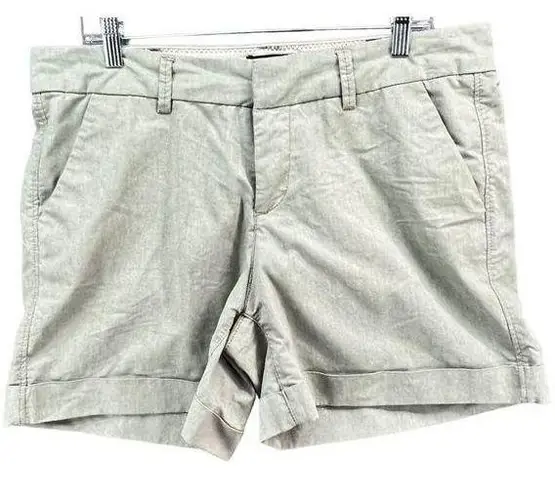 Dear John  Womens Hampton Casual Shorts Size 32 Light Green Cuffed Hem Mid rise