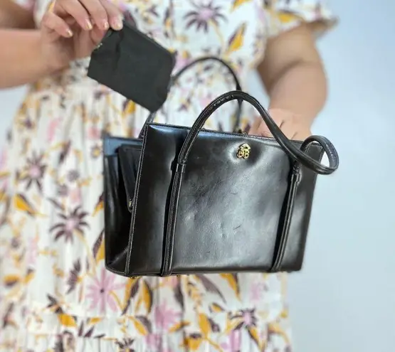 Bienen Davis Vintage Structured Frame Bag Brown Boxy