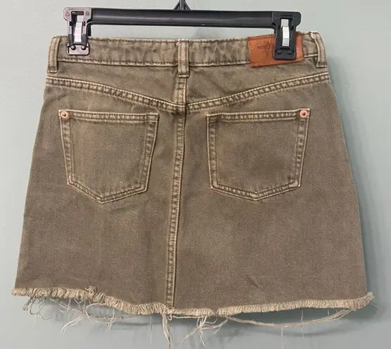 MNG by Mango Army Green Denim Skirt