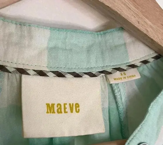 Maeve Gingham Flutter Top