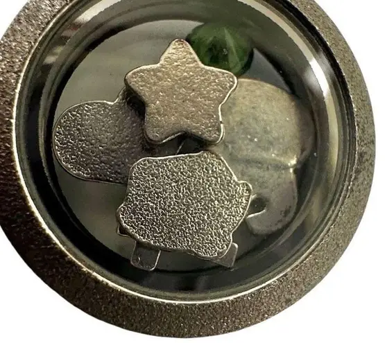 Floating Charm silver tone Locket necklace