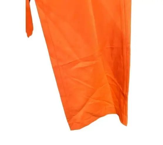 LITA by Ciara Tie Front Jumpsuit Cherry Tomasto Size XS Wide Leg Orange