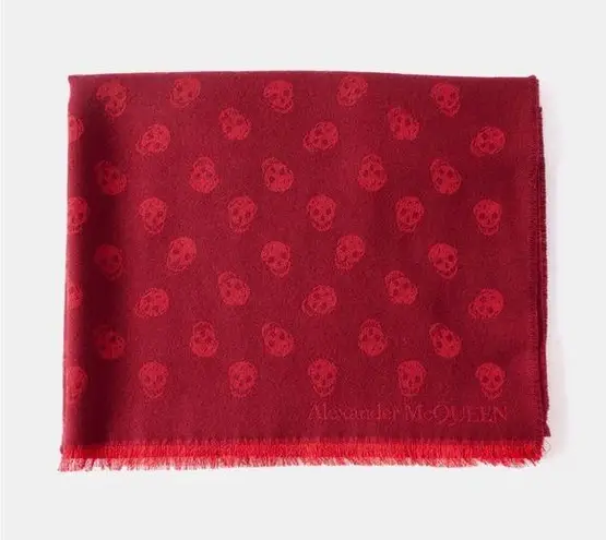 Alexander McQueen Alexander McQueenSkull-jacquard wool-blend scarf