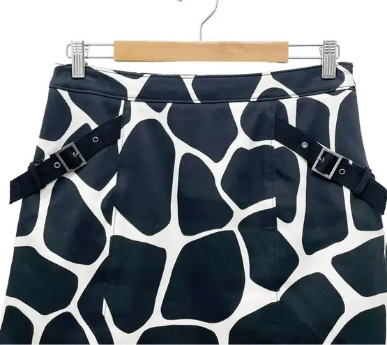 WORTH New York Black & White Giraffe Cow Print A