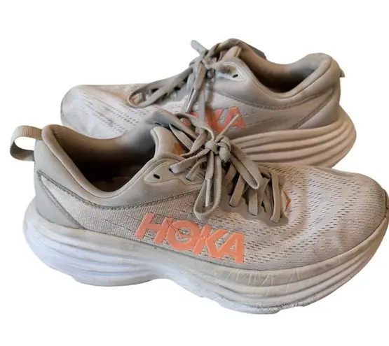Hoka One Bondi 8 Sneakers Gray Harbor Mist 8.5