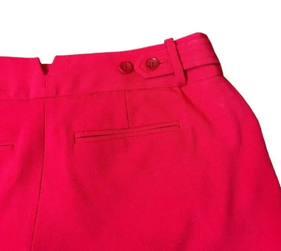 BCBGMAXAZRIA  Symon Cuffed Shorts Lipstick Red Size XS Women's