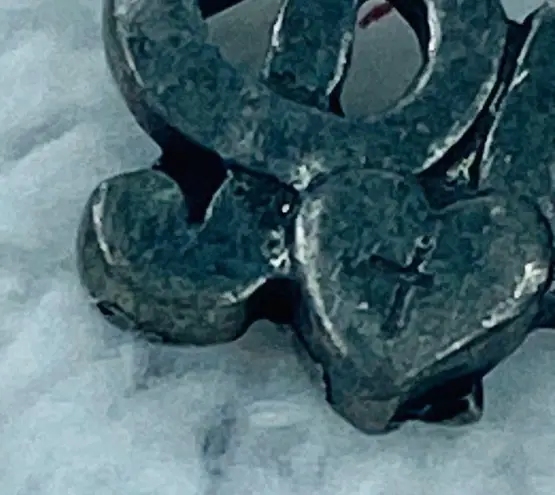 Silver Color Metal Treble Clef Music Notes and Heart Tie Tack Lapel Pin Vintage