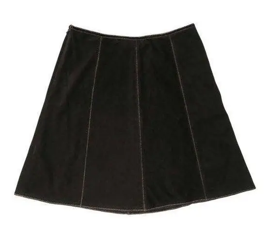 Vintage Y2K Casual Corner Brown Corduroy Skirt Size 12