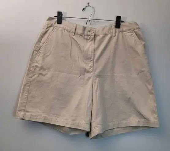 Ralph Lauren Lauren  High Waist Khaki Mom Shorts