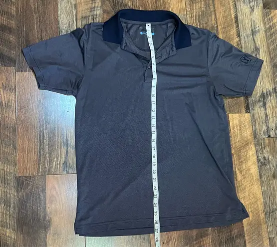 PGA Tour Men’s Navy Golf Polo Size Medium Short Sleeve For Golf Casual Wear