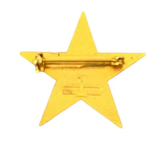 Vintage California Here I Come Gold Tone Star Pinnacle Designs Lapel Pin