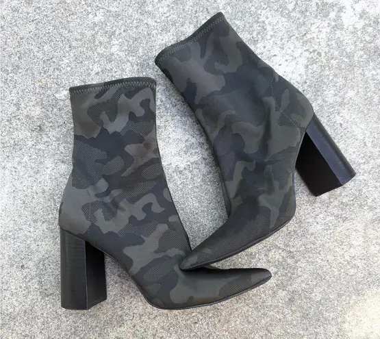 Jeffrey Campbell  Camouflage Black Green Siren Boots/Booties 9 Pointed Toe Camo thumbnail 10