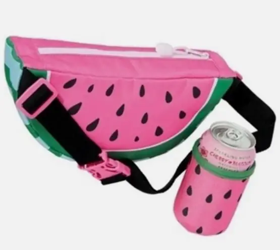 ULTA BEAUTY Belly bag Fannie pack watermelon drink koozie attaches to belt NEW