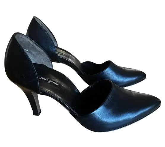 Paul Green Black Leather Pumps