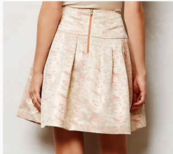 Moulinette Soeurs ANTHROPOLOGIE “Sugarplum” Metallic Brocade A-Line Skirt Size 6