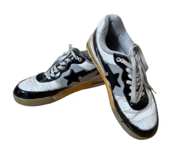 BAPE Black & White Star Sneakers Size Men's 5.5/ Women's 7.5