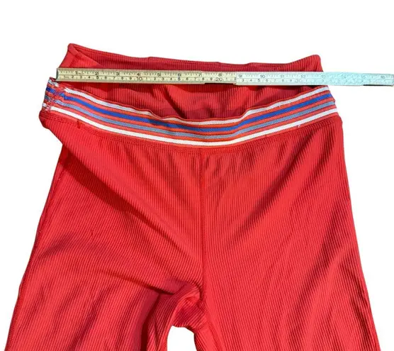 NWOT Free People FP Movement Flare
Ribbed Legging Sz M Red Size M