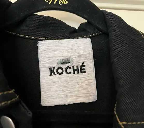 Koch é Black Oversized Denim Jacket