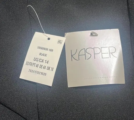 Kasper Dress Sz 14 Sheath Sleeveless Twist Front Detail Closet Staple Work Wear