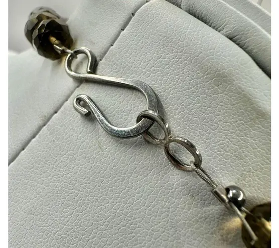 burgundy moss agate and smoky Quartz necklace