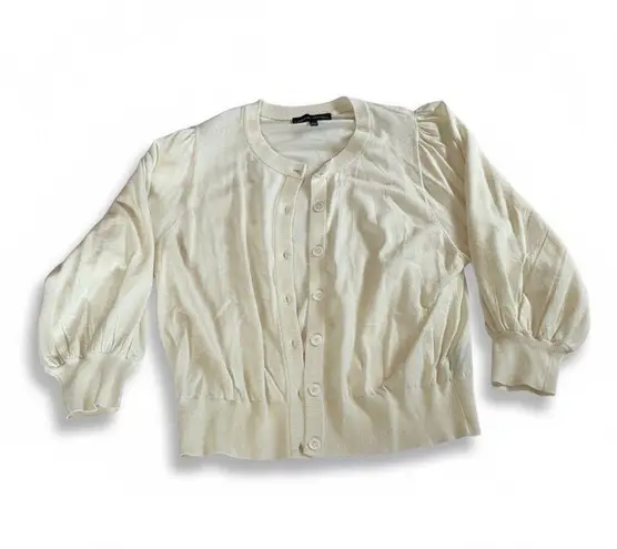 Catherine Malandrino Cream Knit Cardigan