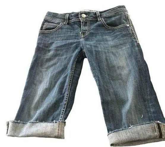 BKE Addison Bermuda Denim Jorts Shorts/Jeans Jorts 29X17 Boho Festival Girls