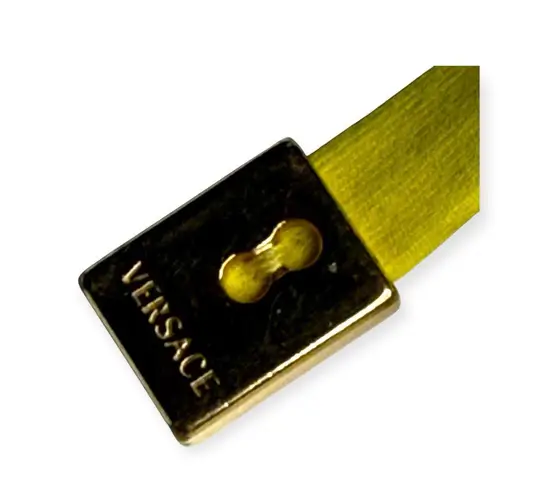 Versace Gianni Beachwear ♔ Gold Medusa Heads Bandeau Bikini Top ♔ Yellow ♔ 2