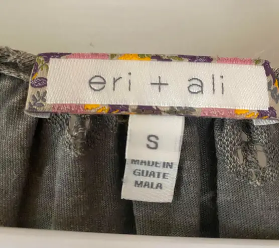 Anthropologie Eyelet Bell Sleeve Crochet Top