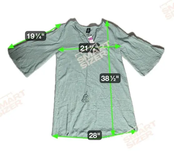 Agnes & Dora NWT Tassel Cover Up Green XL Sustainable Resortwear Vacay Coastal