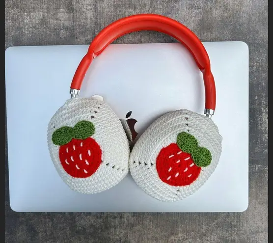 Handmade Strawberry Crochet Patches