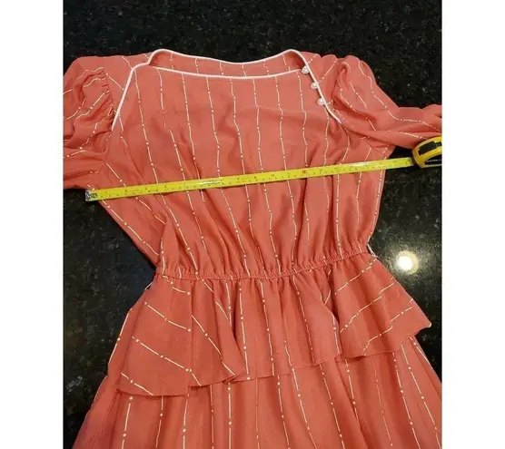 PINK - Victoria's Secret Pink Striped Crew Neck Vintage Casual Dress