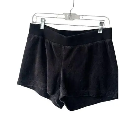 Motherhood Maternity Black Pull-On Terry Cloth Shorts Women's Size Medium
