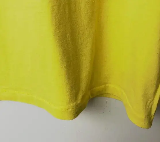 Vintage 90s NYOM Unlocked My Creativity Graphic Tee L Yellow Single Stitch 50/50 Size L