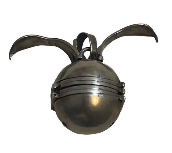 925 Mexico Sterling Silver Photo Ball Pendent 6 Photos Vintage Locket