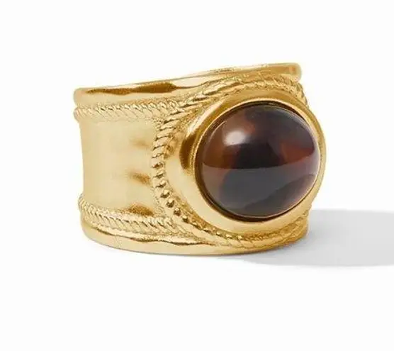 Elegant Gold and Brown Women's Ring