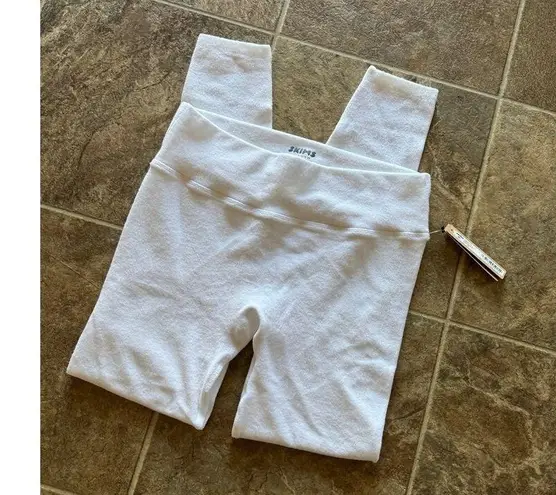 SKIMS Terry Lounge Leggings Snow Size L-Xl