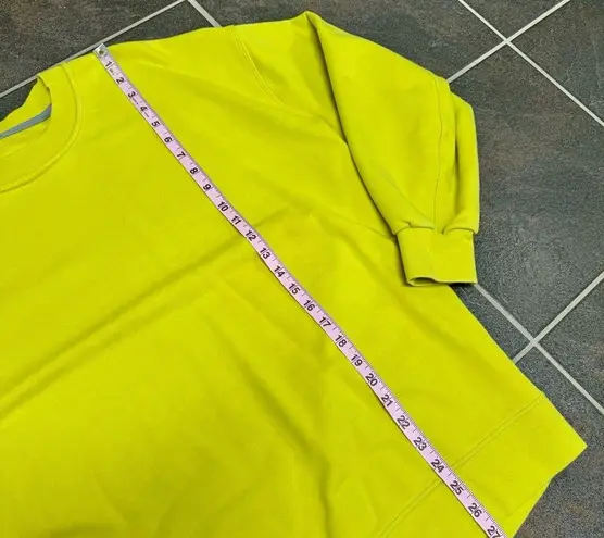 Lululemon Perfectly Oversized Crew Crewneck Pullover Sweatshirt Yellow