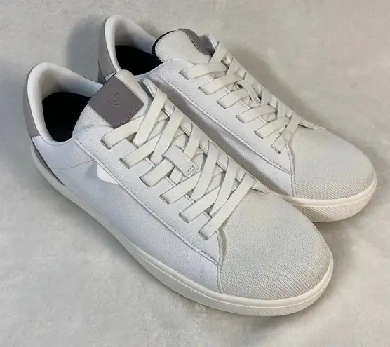 NWOB Vessi Soho Waterproof Sneakers White Gray Casual Walking Shoes Sz 6 Flaw