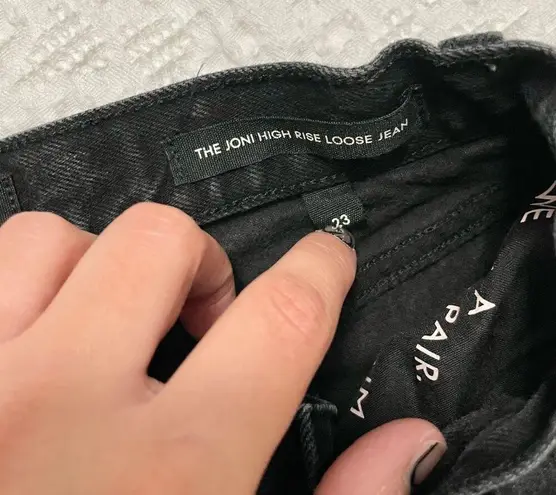 Aritzia Denim Forum The Joni High Rise Loose Jeans Black Size 23