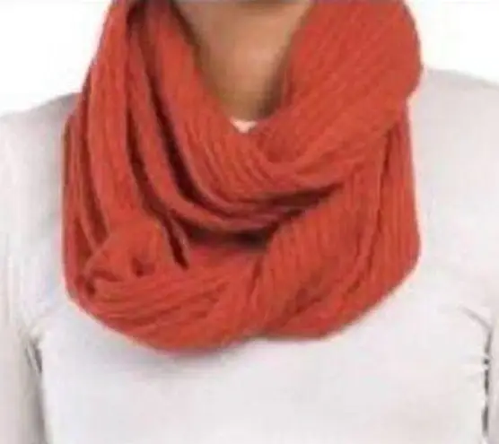 infinity Martha Steward 100% Cashmere  Scarf, Rusty Orange