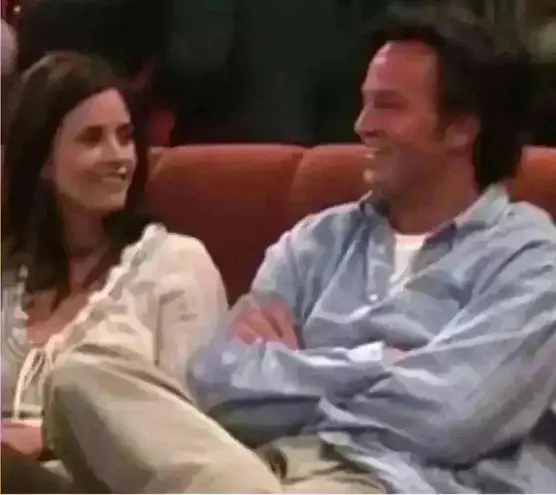 ASO Monica Geller Friends Vintage Cleo Rare Peasant Blouse White Size M