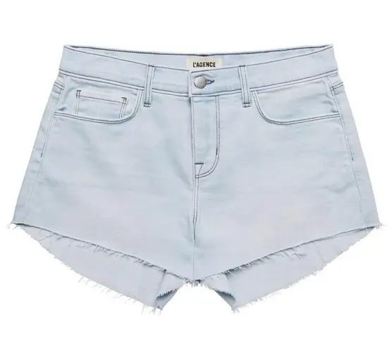 L'Agence L’Agence Women's Size 26 Audrey Mid Rise Cut Off Denim Shorts