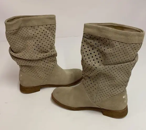 Toms  Serra suede slouch perforated boots Sz 6 A4