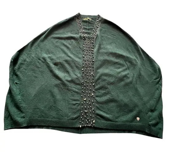 ALFA Modern Women Knitted Poncho Green