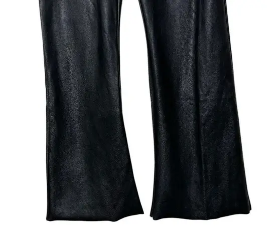 Commando Faux Leather Flare Leggings Black Women’s Size M Relaxed Fit Wide Leg