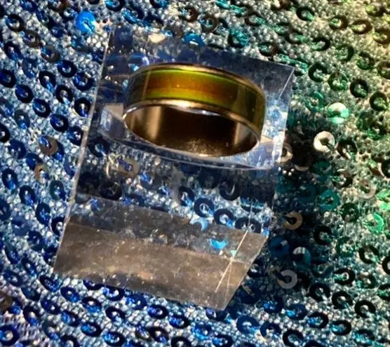 Boutique Rainbow Mood Ring Size 10 Womens Sterling Silver 925 Jewelry gift emo egirl