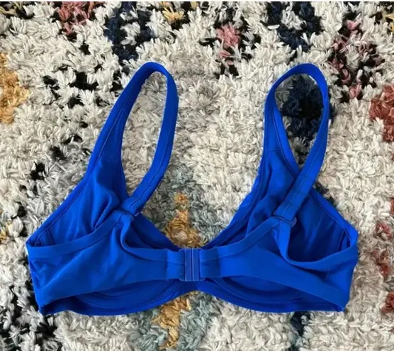 Victoria's Secret Vintage Y2K Underwire Blue Bikini Top 34B