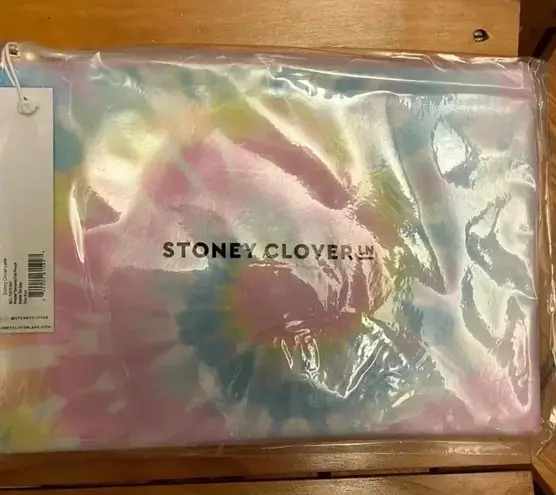 Stoney Clover Lane NWT Printed Flat Pouch Rainbow Tie Dye